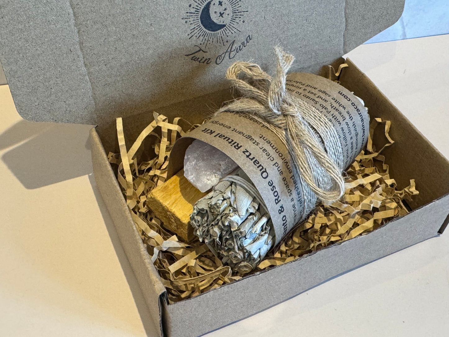 Sage, Palo Santo and Rose Quartz Ritual Kit