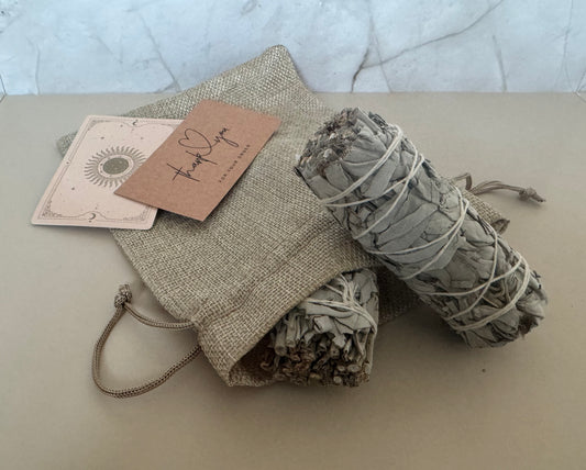 White Sage Cleansing Duo, Ethically Sourced