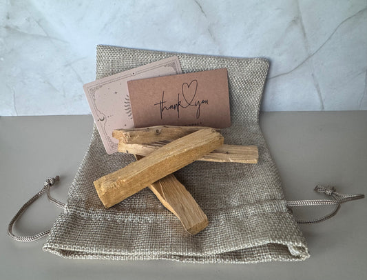 Palo Santo Incense sticks with reusable drawstring bag