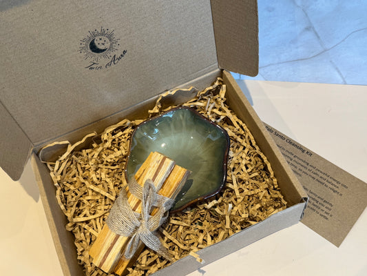 Palo Santo Cleansing Ritual Kit with Ceramic Bowl