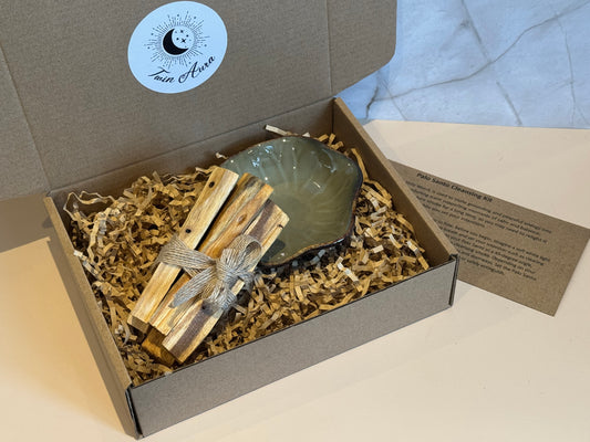 Palo Santo Cleansing Ritual Kit with Ceramic Bowl
