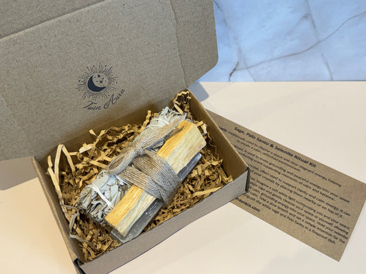 Sage, Palo Santo and Selenite Ritual Kit